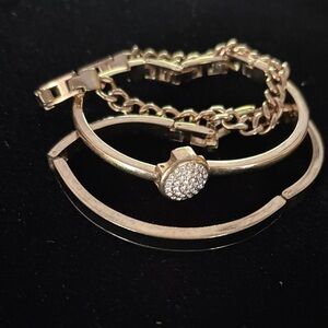 Anne Klein Gold Bracelet Trio